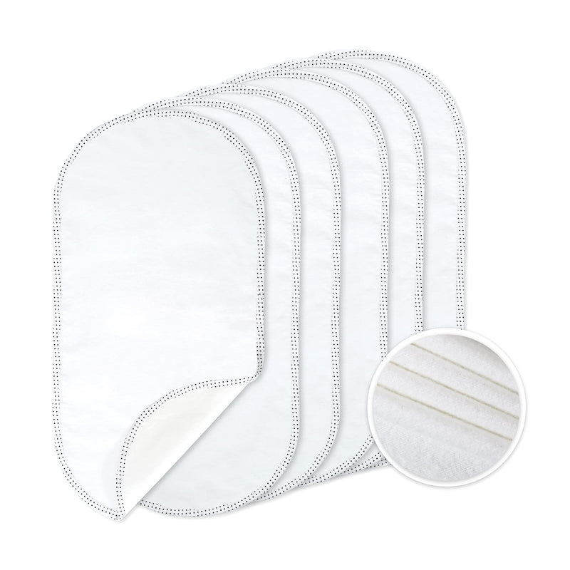 [Australia] - TILLYOU Changing Pad Liners 6PK - Waterproof Flannel Cotton, 27" x 13" - Perfect for Baby Diaper Changing Needs, White 27x13 Inch (Pack of 6) 