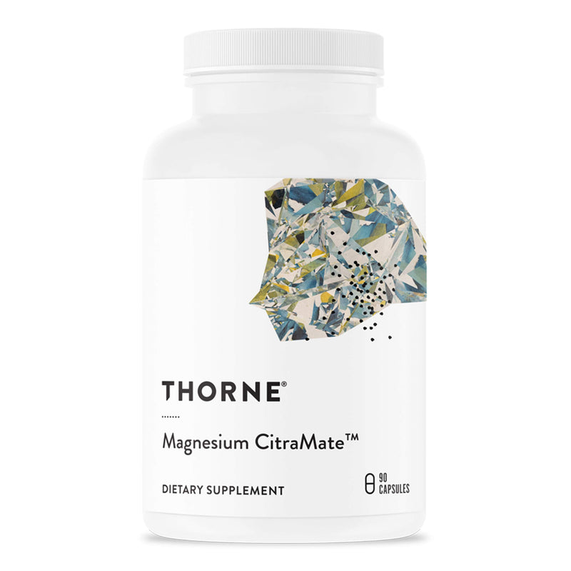 [Australia] - THORNE Magnesium CitraMate - Magnesium Supplement with Citrate-Malate - Support Heart, Skeletal Muscles, Cardiac, Lung Function, and Bone Density - Gluten-Free, Dairy-Free, Soy-Free - 90 Capsules 