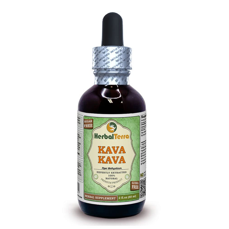 [Australia] - Kava Kava (Piper Methysticum) Glycerite, Dried Root Alcohol-Free Liquid Extract 2 oz 2 Fl Oz (Pack of 1) 