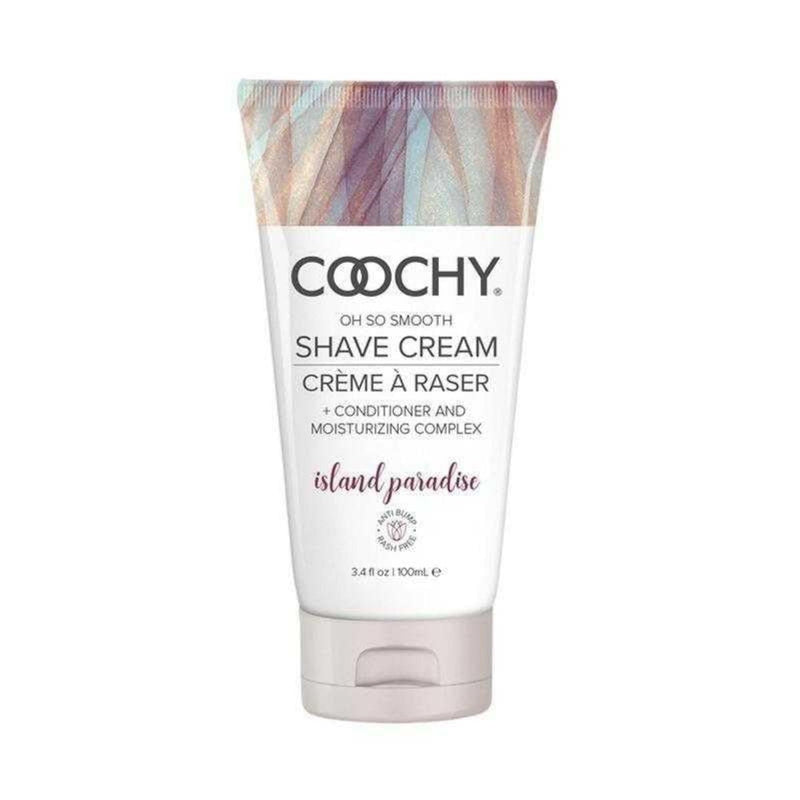 Coochy Intimate Shaving Cream | Shave Conditioner & Moisturizer for Face & Body | Ideal for Sensitive Skin Care, Anti-Bump | Island Paradise, 3.4 oz 3.4 Fl Oz (Pack of 1)