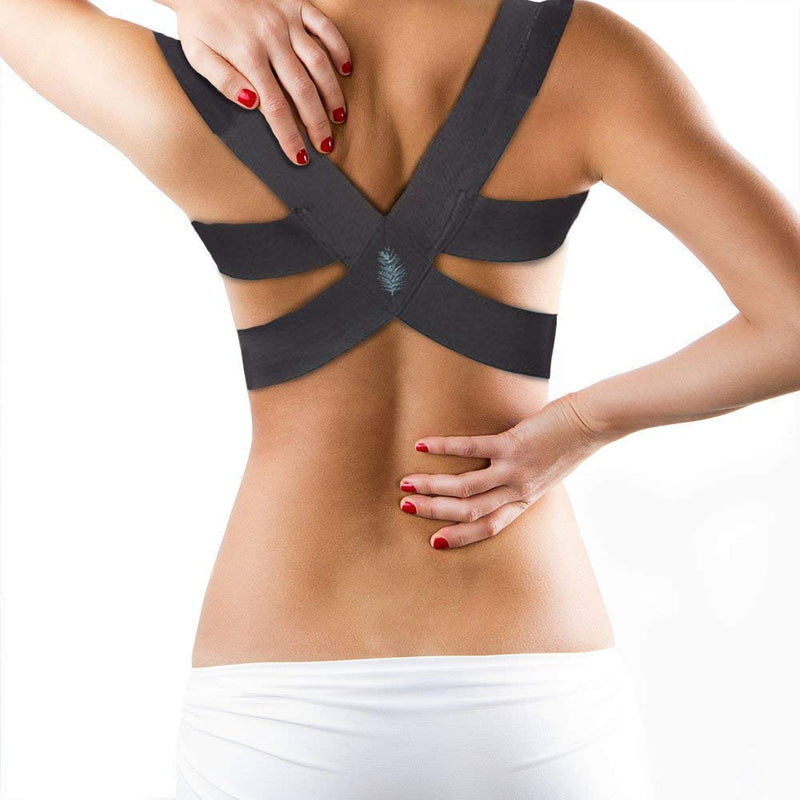 Berlin & Daughter Posture Corrector - Fully Adjustable Breathable Clavicle Chest Back Support Brace for Improves Posture & Provide Lumbar Support Back Pain Relief - Perfect for Men & Women - Medium Medium (Pack of 1)