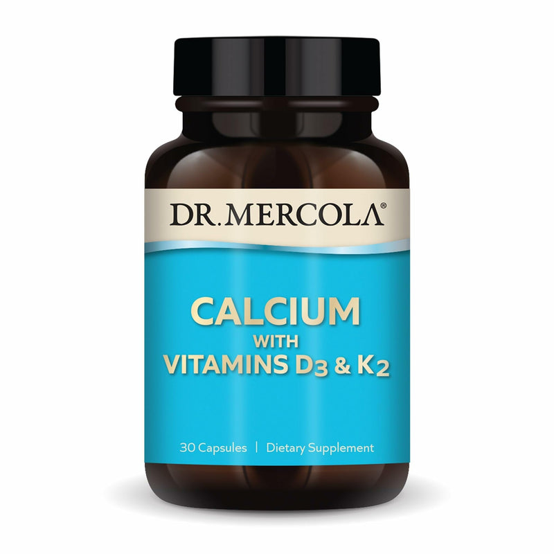 Dr. Mercola Calcium with Vitamins D3 and K2, 30 Capsules (30 Servings) | Supports Bone and Heart Health, Eggshell-Derived Calcium with Vitamin K2 as MK-7, Non-GMO, Gluten-Free, and Soy-Free 30 Count (Pack of 1)