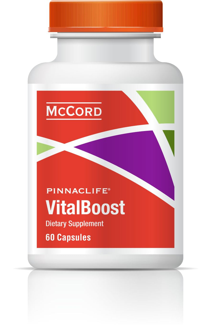 McCord VitalBoost Energy, Memory & Immunity Supplement with Vitamin D3, Magnesium, Zinc, Potassium & Olivamine, Supports Heart, Bone, Cognitive & Immune Health, Gluten-Free, 60 Capsules
