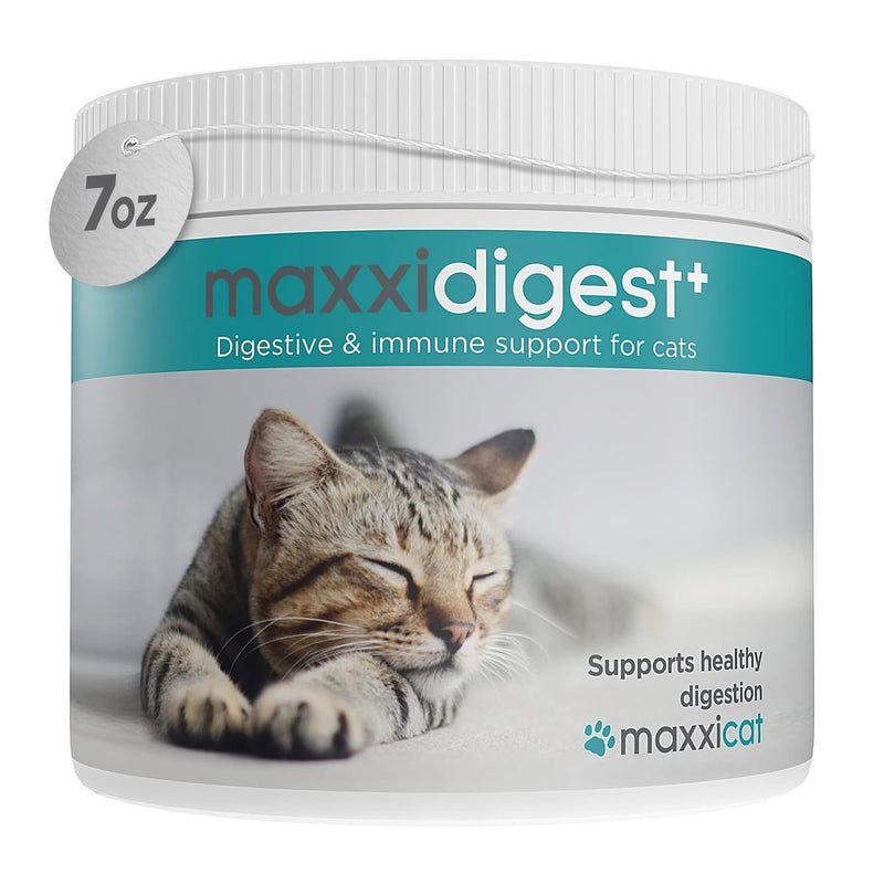 maxxidigest+ Probiotic & Prebiotic Powder Supplement - Digestive & Immune Support for Cats, 7oz 7 oz - PawsPlanet Australia