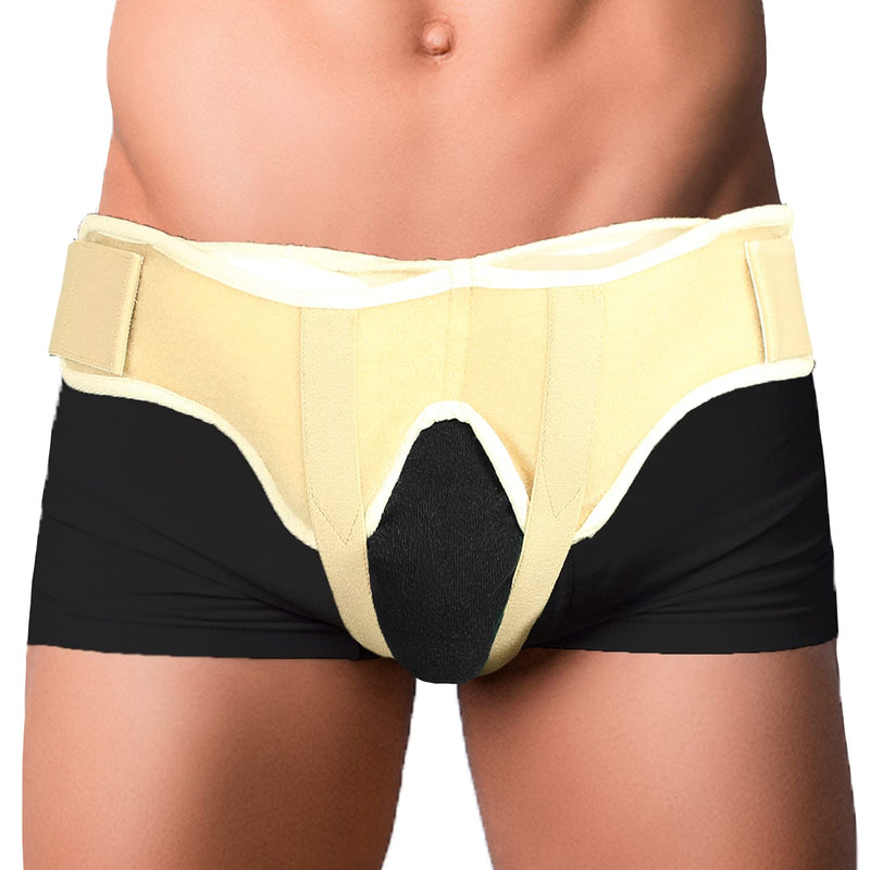 [Australia] - Vive Hernia Belt - Hernia Support Truss for Single/Double Inguinal or Sports Hernia - Two Removable Compression Pads & Adjustable Groin Straps - Surgery & Injury Recovery (Small) Small 