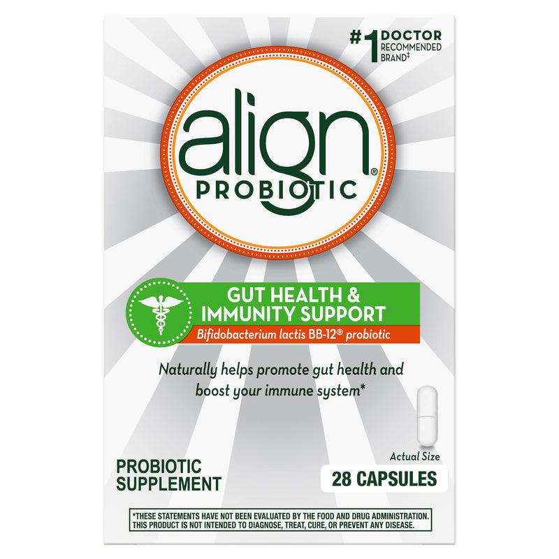 [Australia] - Align Gut Health & Immunity Probiotic, Daily Digestive Support for Women and Men, Helps Support Immune and Digestive Health, 28 Capsules Unflavoured 28 Count (Pack of 1) 