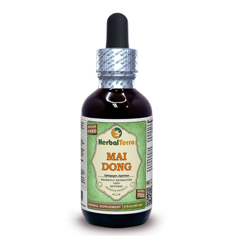 [Australia] - Mai Dong, Ophiopogon (Ophiopogon Japonicus) Glycerite, Organic Dried Bark Powder Alcohol-Free Liquid Extract 2 oz 2 Fl Oz (Pack of 1) 