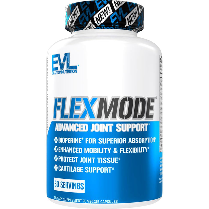 [Australia] - Evlution High Absorption Joint Support Supplement FLEXMODE Joint Supplement with Advanced Joint Vitamins Including Glucosamine Chondroitin MSM Boswellia and Hyaluronic Acid - 30 Servings 