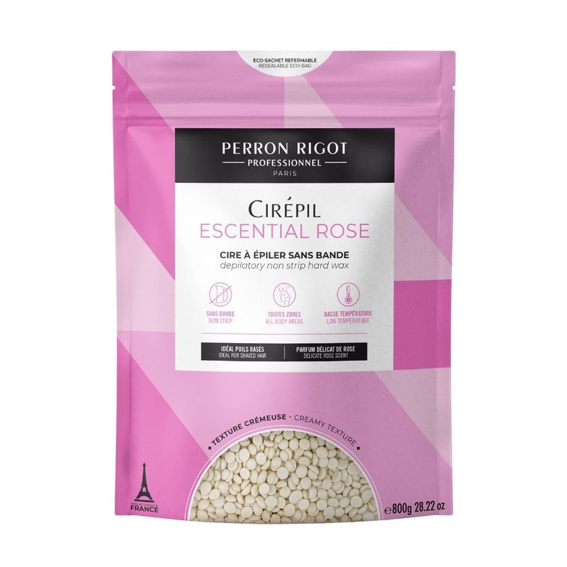 [Australia] - Cirepil - Escential Rose - 800g / 28.22 oz Wax Beads Bag - Light Rose Scent - All-Purpose, Creamy Texture - Perfect for Bikini Waxing 28.22 Ounce (Pack of 1) 