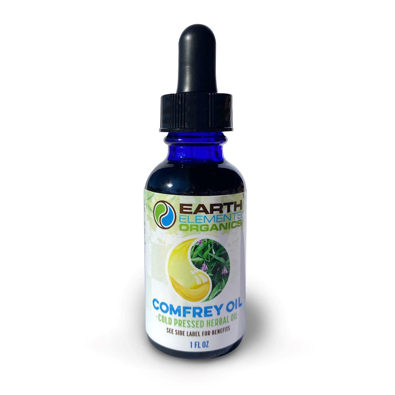 [Australia] - Organic Comfrey Oil – Raw, Infused, Pressed Herbal Oil - Organic Comfrey Leaf & Organic Sunflower Seed Oil (1 fl. oz) 1 Fl Oz (Pack of 1) 