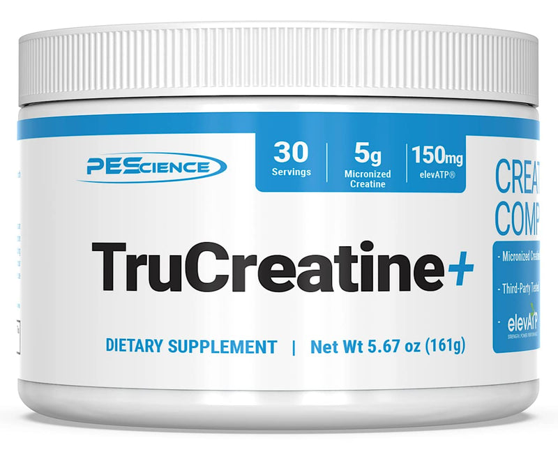 [Australia] - PEScience TruCreatine+, Pure Creatine Monohydrate and ElevATP Powder, 30 Servings 30 Servings (Pack of 1) 
