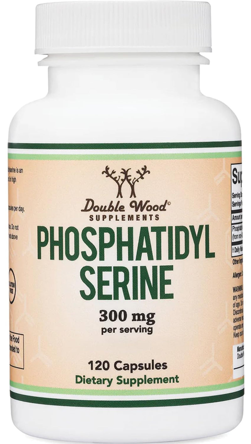 [Australia] - PhosphatidylSerine Supplement 300mg Per Serving, 120 Capsules (Phosphatidyl Serine Complex) by Double Wood 