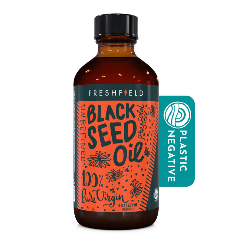 [Australia] - Freshfield Black Seed Oil | Vegan Friendly Up to 3X The Thymoquinone, Premium (Black Cumin Seed Oil, Nigella Sativa) | Cold Pressed | Ultra Strength | Pure and 100% Natural. 8 oz Liquid 8 Ounce (Pack of 1) 