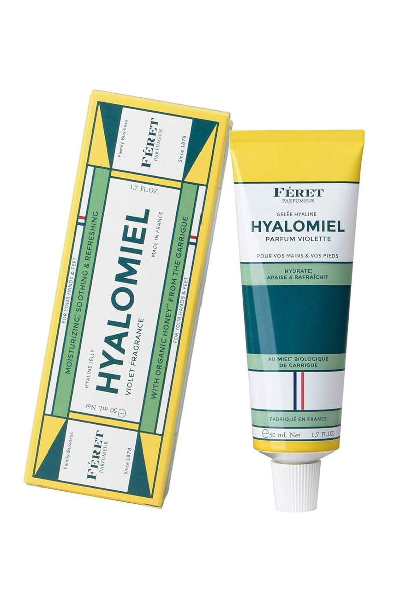 [Australia] - Feret Le Hyalomiel Gel Moisturizer – Violette – Hydrating Skincare with Organic Honey – Soothing Gel for Dry, Cracked Hands, Feet & Skin – Made in France – 50ml / 1.7oz 