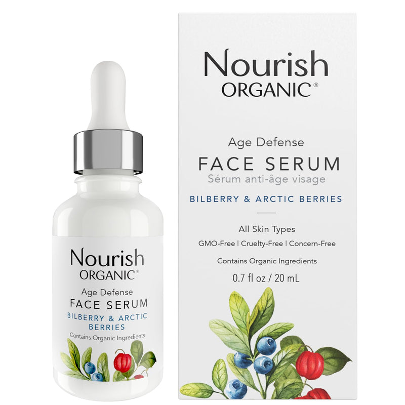 Nourish Organic Age Defence Face Serum, 0.7 Ounce (SOFNRFC90205)