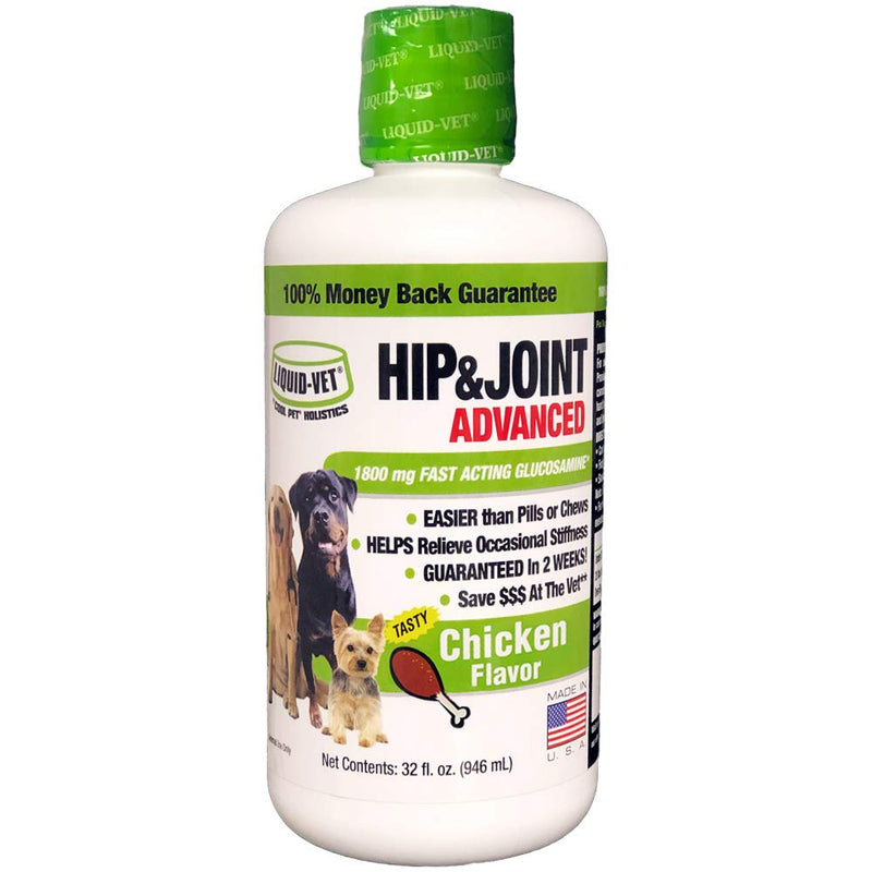 by COOL PET Holistics K9 Hip & Joint Advanced Formula, Chicken Flavor, 32 oz (LVDJA-CH-04PK-32U) - PawsPlanet Australia