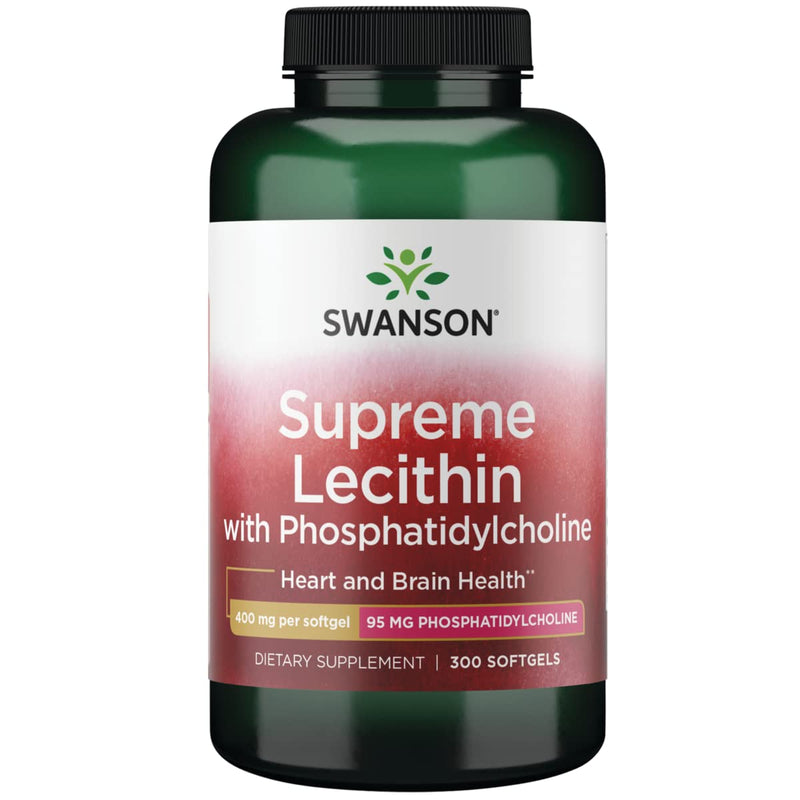 [Australia] - Swanson Supreme Lecithin with Phosphatidylcholine 300 Sgels 1 
