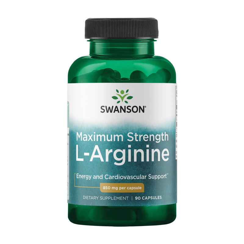 [Australia] - Swanson Amino Acid Super-Strength L-Arginine 850 Milligrams 90 Capsules 