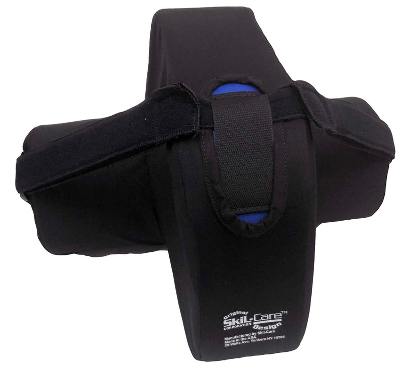 [Australia] - Skil-Care Abductor Pillow Cushion for Side Sleeping & Hip Alignment, 10”x14”x13”, Leg Support Cushion with Strap for Bed Positioning, Prevents Contracture & Abduction, Orthopedic Knee Pillow, 555060 