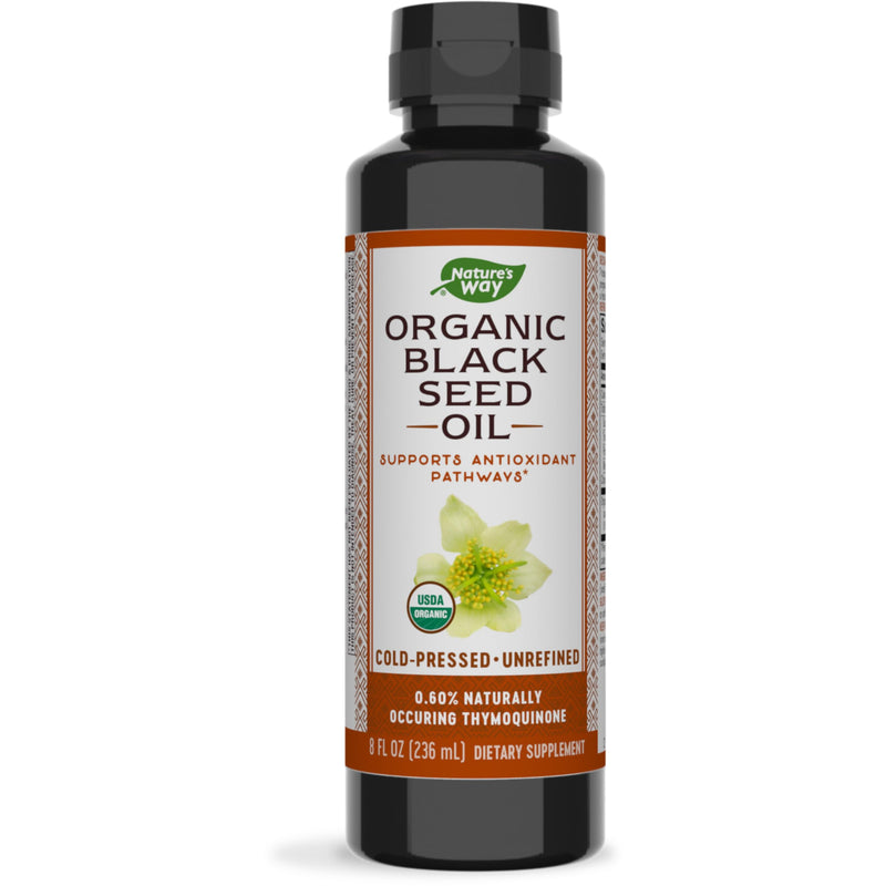 [Australia] - Nature's Way Organic Black Seed Oil, Supports Antioxidants Pathways*, Cold-Pressed, Vegan, Gluten Free, 8 oz 
