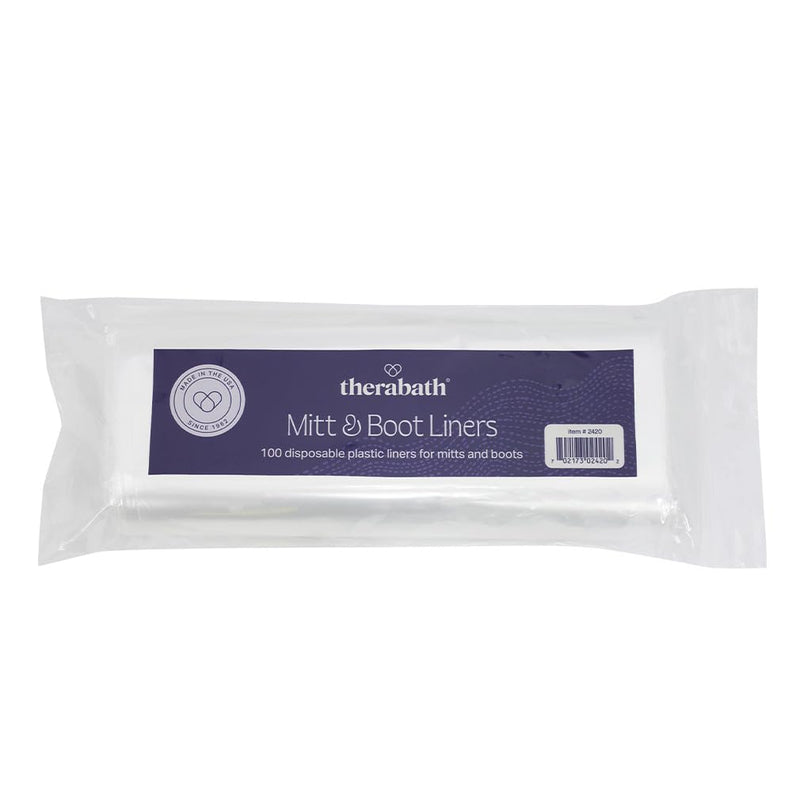 [Australia] - Therabath Disposable Mitt and Boot Liners, for Arthritis and Skin Therapy, Paraffin Wax Liners for Hands and Feet, Use with Insulated Mitts and Boots, for Home and Spa, Made in the USA, 100 Count 