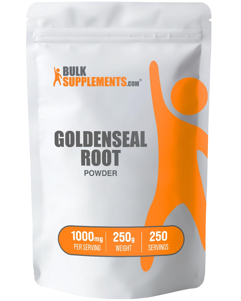 [Australia] - BulkSupplements.com Goldenseal Root Powder - Herbal Supplement Powder, Sourced from Golden Seal Root - Gluten Free - 1000mg per Serving, 250g (8.8 oz), (Pack of 1) 8.8 Ounce (Pack of 1) 