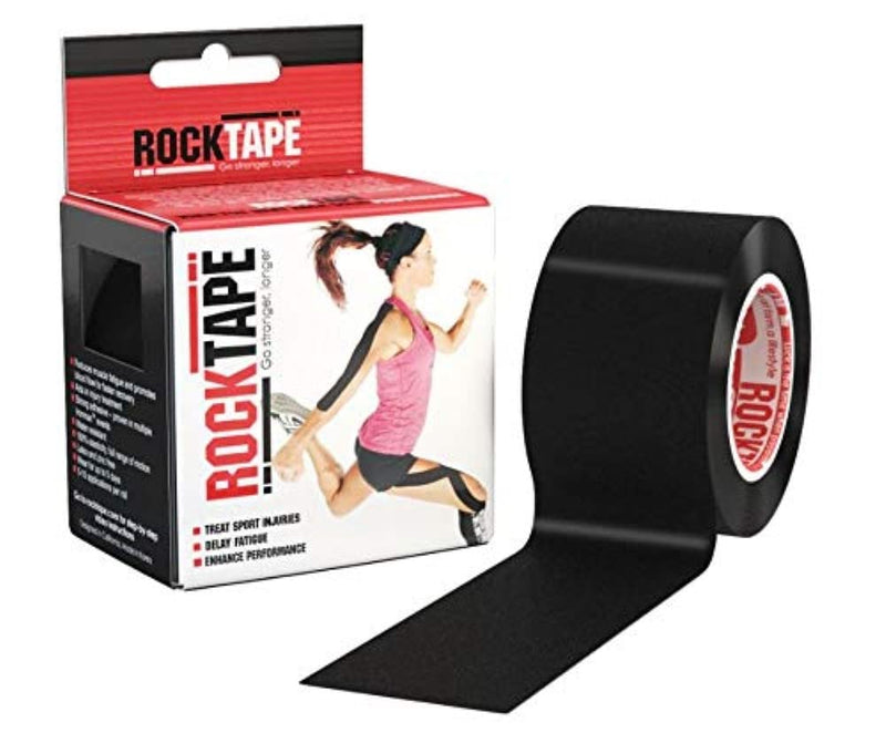 [Australia] - RockTape 84370 Black Athletic Tapes & Wraps, 2" x 16.4' (5cm x 5m) 