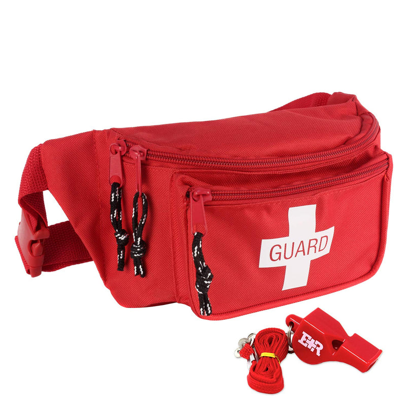[Australia] - Ever Ready First Aid Fanny Pack/Hip Pack (Fanny Pack With Whistle) Lifeguard Pack With Whistle 
