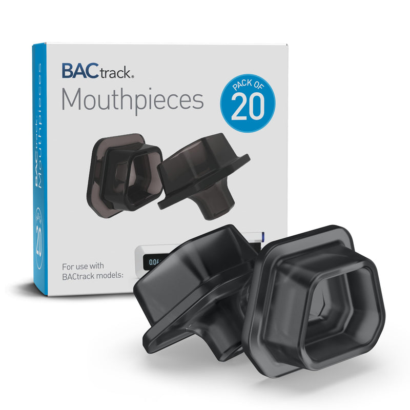BACtrack C6 & C8 Breathalyzer Mouthpieces | 20ct | Individually Wrapped | Food-Grade | BAC Alcohol Tester Replacement Tips 20 Count (Pack of 1)