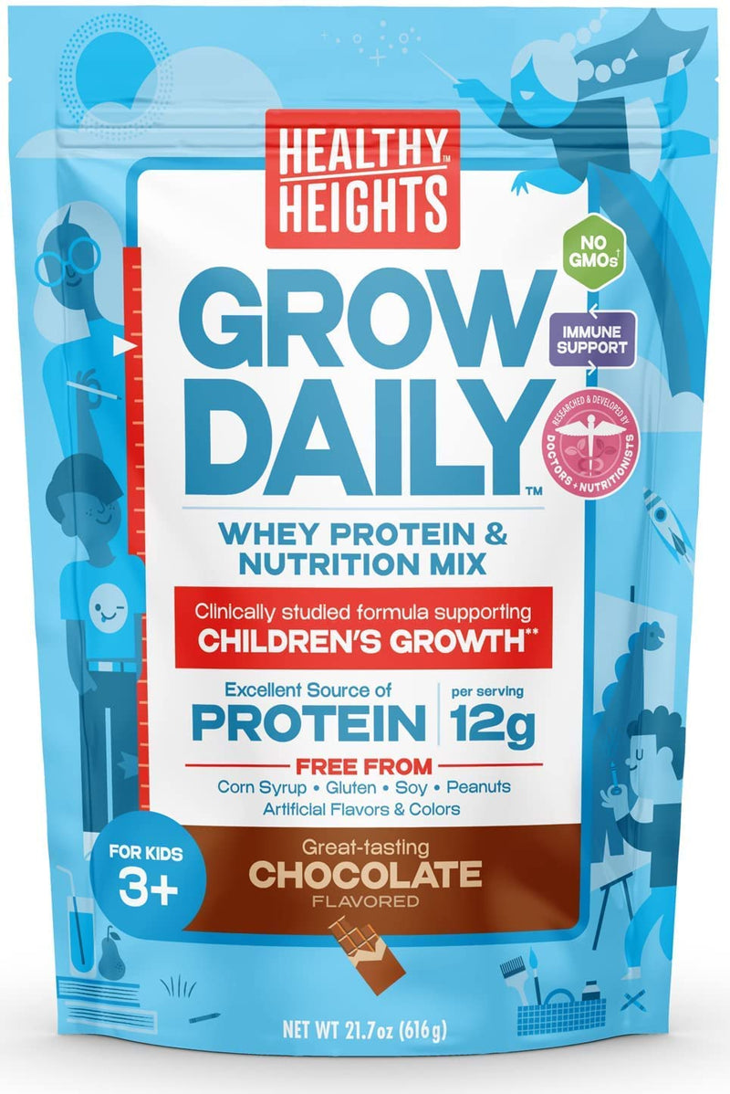 [Australia] - Healthy Height Grow Daily 3 Protein Powder (Chocolate) - Developed by Pediatricians - High in Protein Nutritional Shake - Contains Key Vitamins & Minerals Chocolate 1.3 Pound (Pack of 1) 