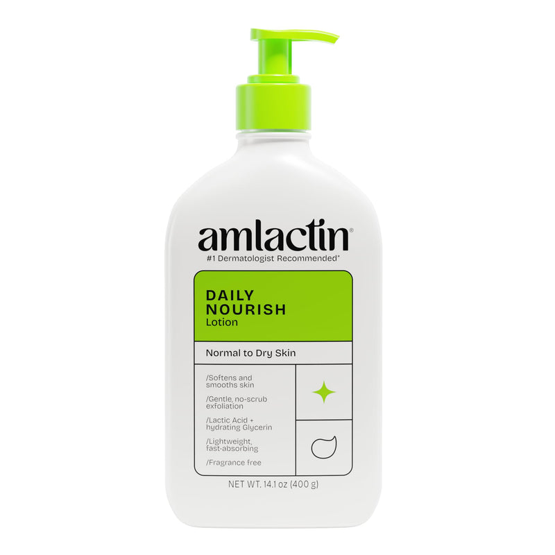 AmLactin Daily Nourish Body Lotion, 12% Lactic Acid, 14.1 oz 14.1 Ounce (Pack of 1)