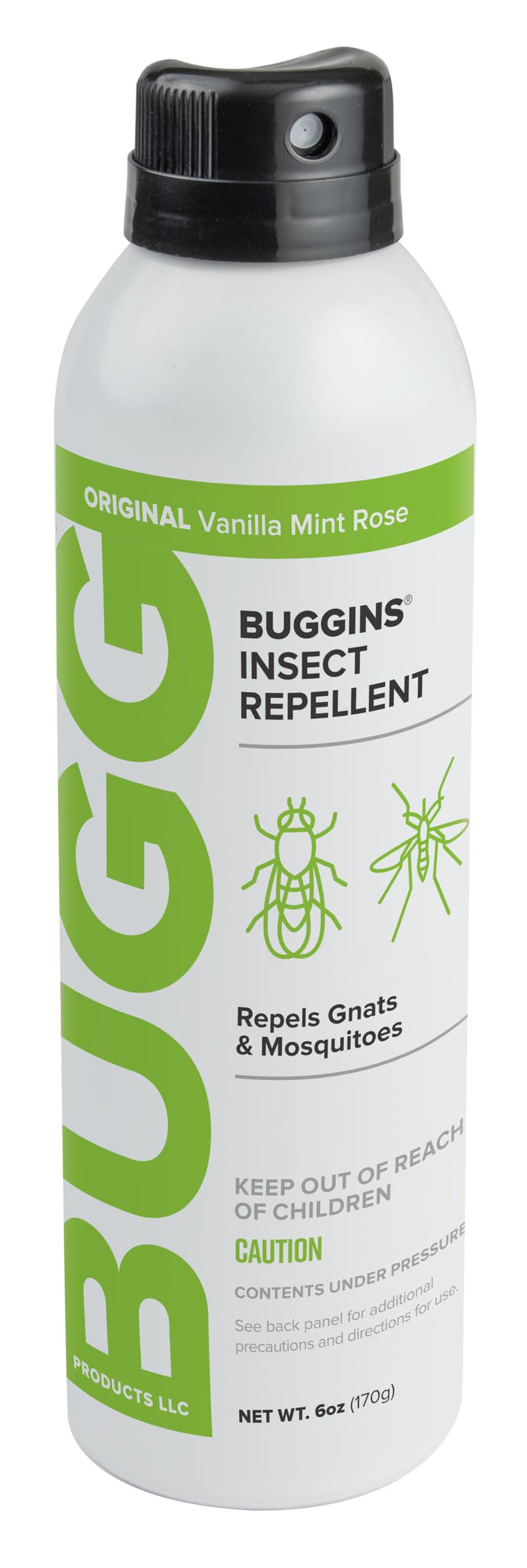 [Australia] - BUGGINS - Original Insect Repellent - Mosquitoes & Gnats, DEET Free, Non-Greasy - 6 oz Continuous Spray Can 6 Fl Oz (Pack of 1) 