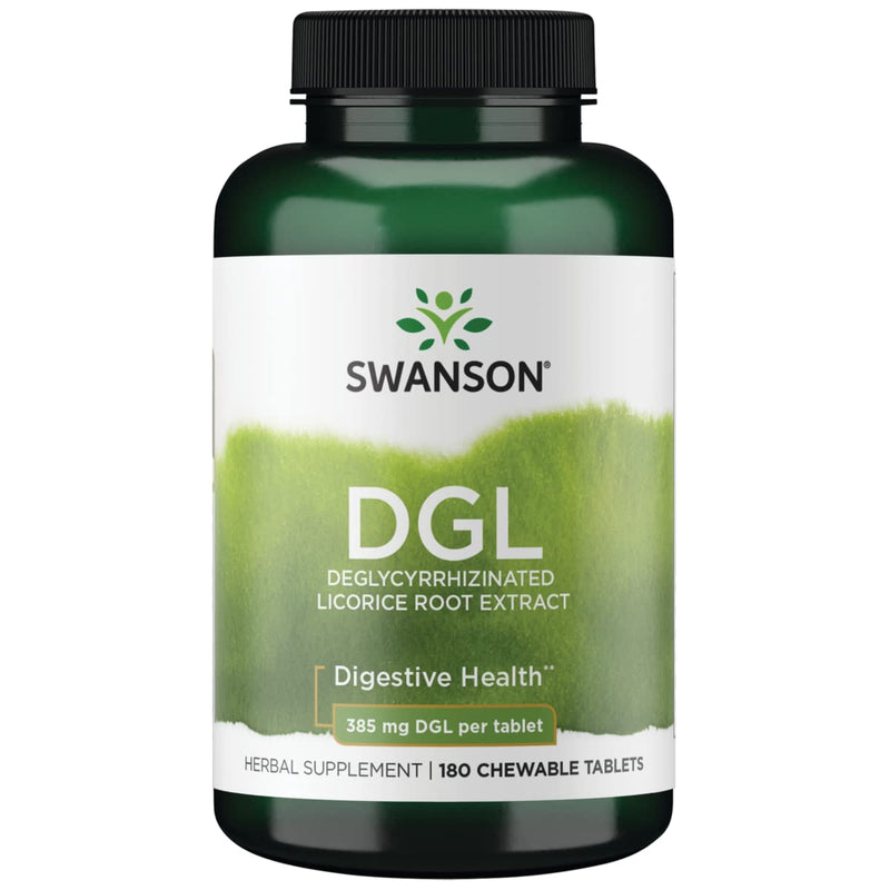 [Australia] - Swanson Dgl (Licorice) 385 Milligrams 180 Chwbls 1 