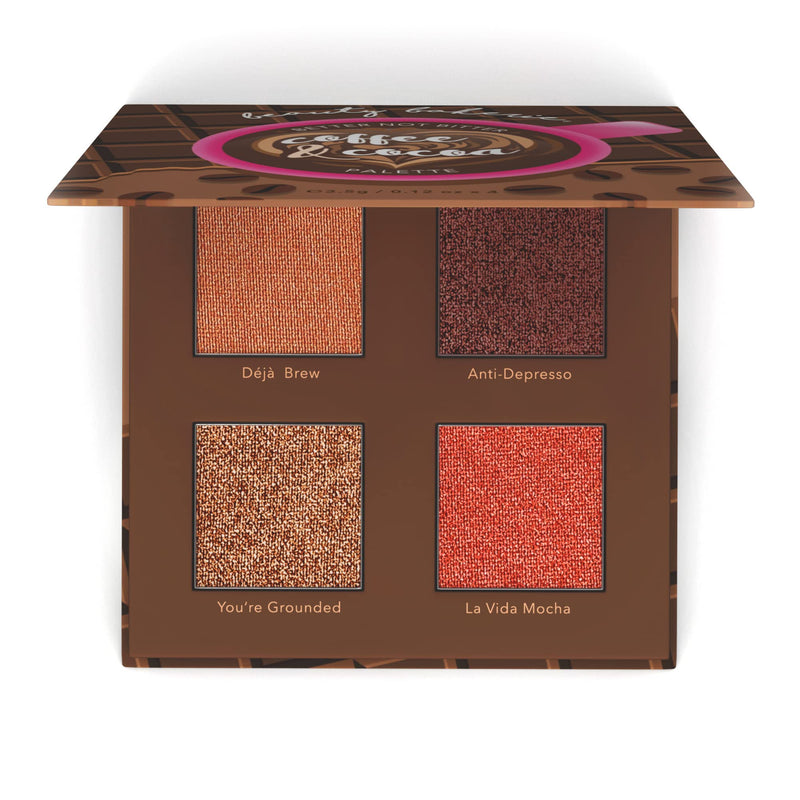 [Australia] - Beauty Bakerie Coffee & Cocoa Palette, Versatile Blush and Bronzer Powder Palette for Every Skin Tone, Creamy Satin Finish, 4 Sugary Shades, Highlight, Contour, Blush Kit for Women 