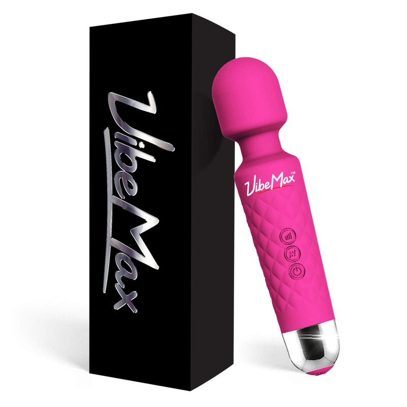 [Australia] - Rechargeable Personal Massager - Powerful Multi Speed Vibration - Whisper Quiet - Waterproof - for Muscle Tension Relief - Pink 
