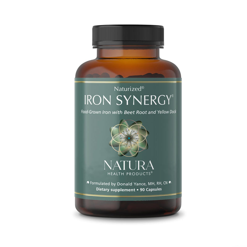 Natura Health Products Iron Synergy 30mg Food-Grown Complex Vitamin C 90ct | Beet Root Extract supports healthy blood cell formation and circulation, whole-food based, bioavailable and gentle*