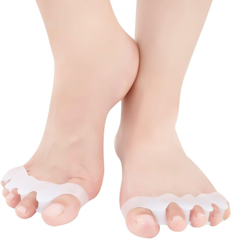[Australia] - Flexible Toe Spreaders, Hammer Toe Straightener, Soft Toe Stretcher, Silicone Hammer Toe Corrector, Toe Separator for Bunions for Men and Women 