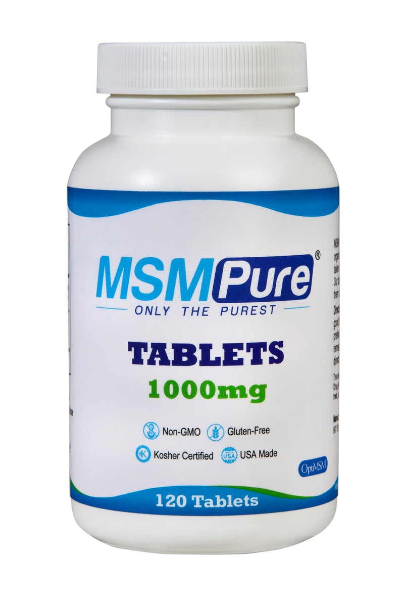 [Australia] - KALA HEALTH MSMPure MSM Tablets ‚Äì 1,000 mg US-Made MSM per Tablet for Joint Health, Skin Appearance, Hair & Nail Support ‚Äì Coated for Easy Swallowing, Tasteless ‚Äì 120 Count 120 Count (Pack of 1) 