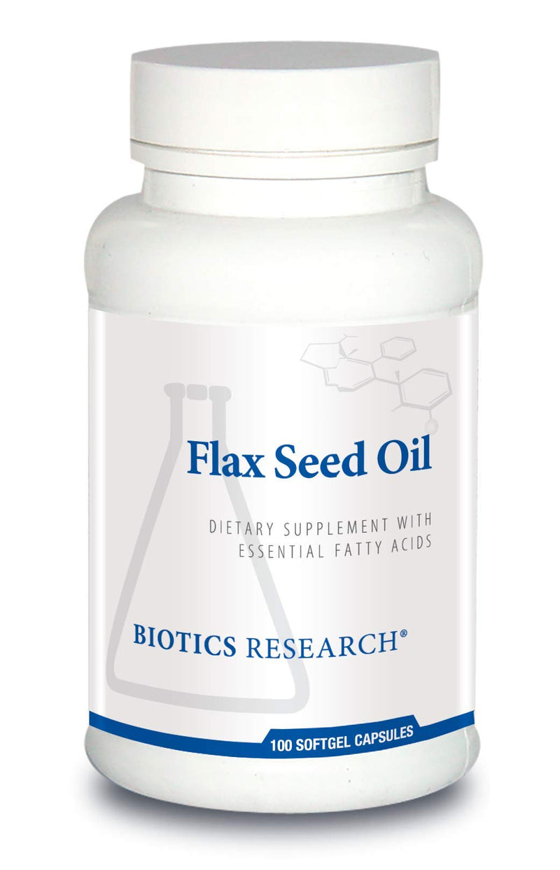 [Australia] - Biotics Research Flax Seed Oil Each capsule contains 1,000 of pure flax seed oil. Cold pressed from certified organically grown flax seed. Heart Health. 100 Softgels 