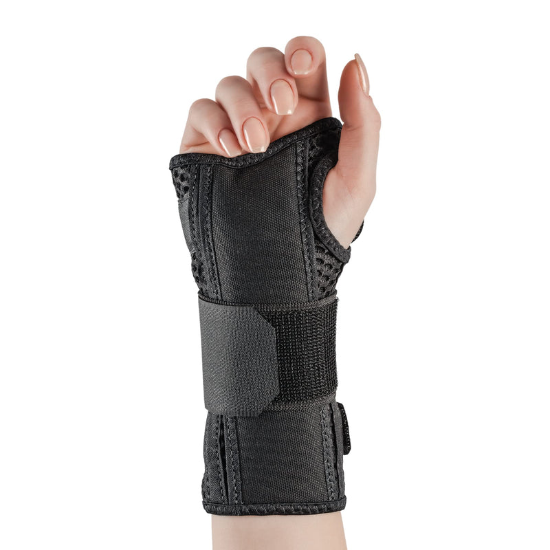 [Australia] - HIDROLIGHT - Comfort Air Orthosis for Right Hand Brace - Pain Relief Wristbands, or Tendonitis, Arthritis, Sprains, Carpal Tunnel - Non-Slip Grip, Adjustable Stripe, Wrist Support - Black, Small 1 