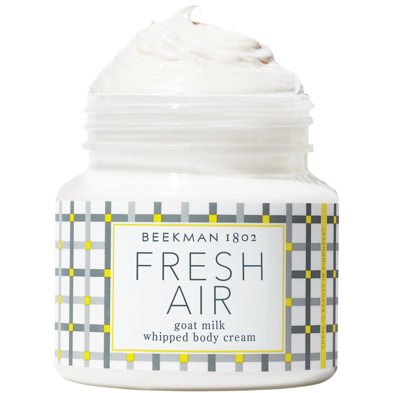 Beekman 1802 Goat Milk Whipped Body Cream, Fresh Air, 8 oz | Rich Body Butter & Body Cream, Goat Milk Lotion, Shea Butter & Vitamin E, Hydrating Body Moisturizer for Dry Skin 8 Fl Oz (Pack of 1)
