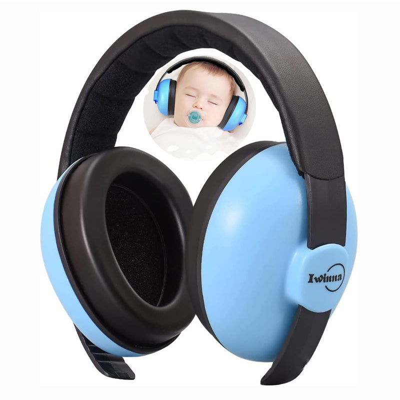 [Australia] - Baby Noise Cancelling Headphones Infant Ear Protection Comfortable Noise Reduction Ear Muffs for Babies Toddler 1 Months to 2 Years, Blue Light Blue 