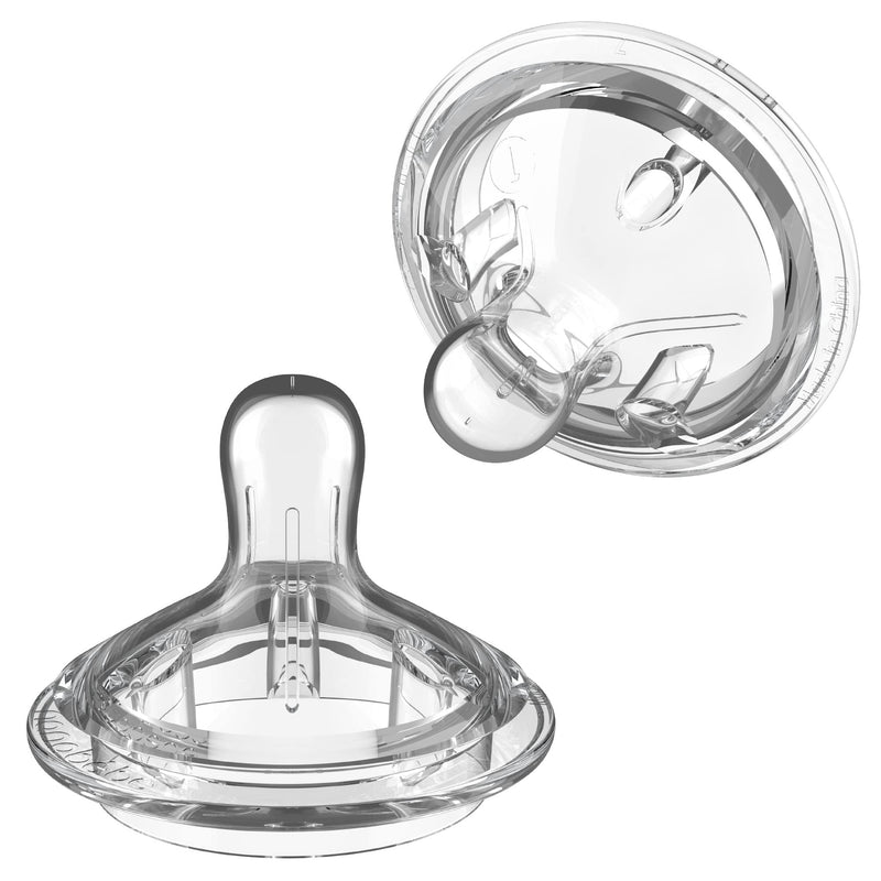 [Australia] - Nanobebe Flexy Silicone Bottles Nipples Triple Vented Twin-Pack - Slow Flow 