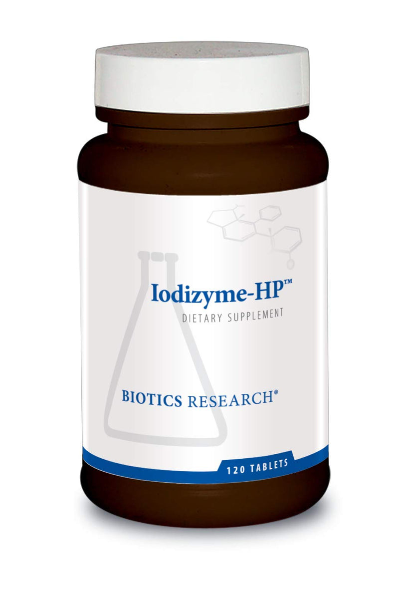 [Australia] - Biotics Research Iodizyme HP Iodine, Thyroid Support, Cellular Metabolism, Promotes Energy, Supports Metabolic Function, T3, T4, TSH 120 Tablets 