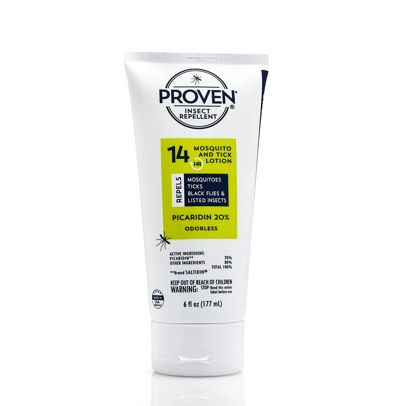 [Australia] - Proven Insect Repellent Lotion, Keep Mosquitoes, Ticks and Flies Off, DEET Alternative Repellent, Up to 14-Hour Protection, Great for Outdoor Camping and Hiking, 6 Ounce, Odorless Lotion Unscented 6 Fl Oz (Pack of 1) 