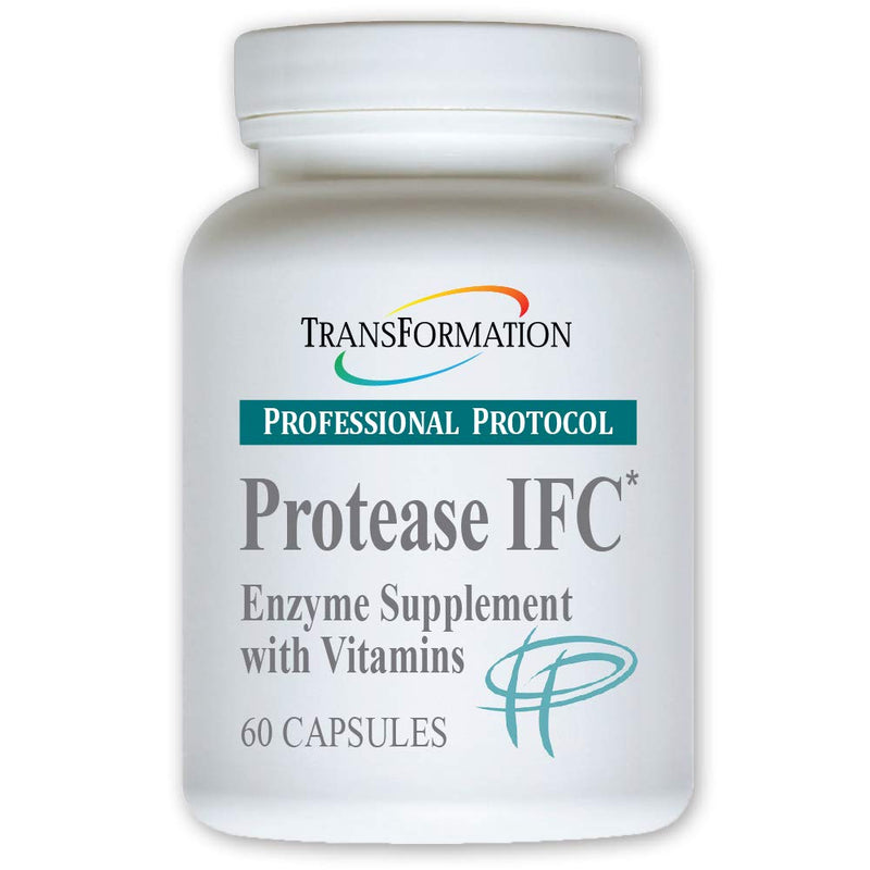 TRANSFORMATION THE GENESIS OF GOOD HEALTH Enzyme Protease IFC Enzyme Supplement, Natural Support for Muscle & Fatigue, with High Rich Vitamin A, E, C, Zinc, & Selenium, Non-GMO, 60 Capsules 60 Count (Pack of 1)