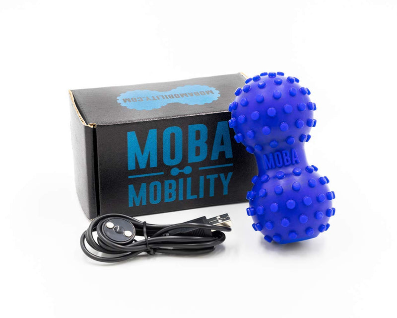 [Australia] - Moba Mobility Tool - Deep Tissue Massaging Vibrating Peanut - Fitness and Sports Recovery, Mobility, and Therapy Tool. Cordless, Rechargeable, 150 Min of Run Time with 3 Intensity Levels 