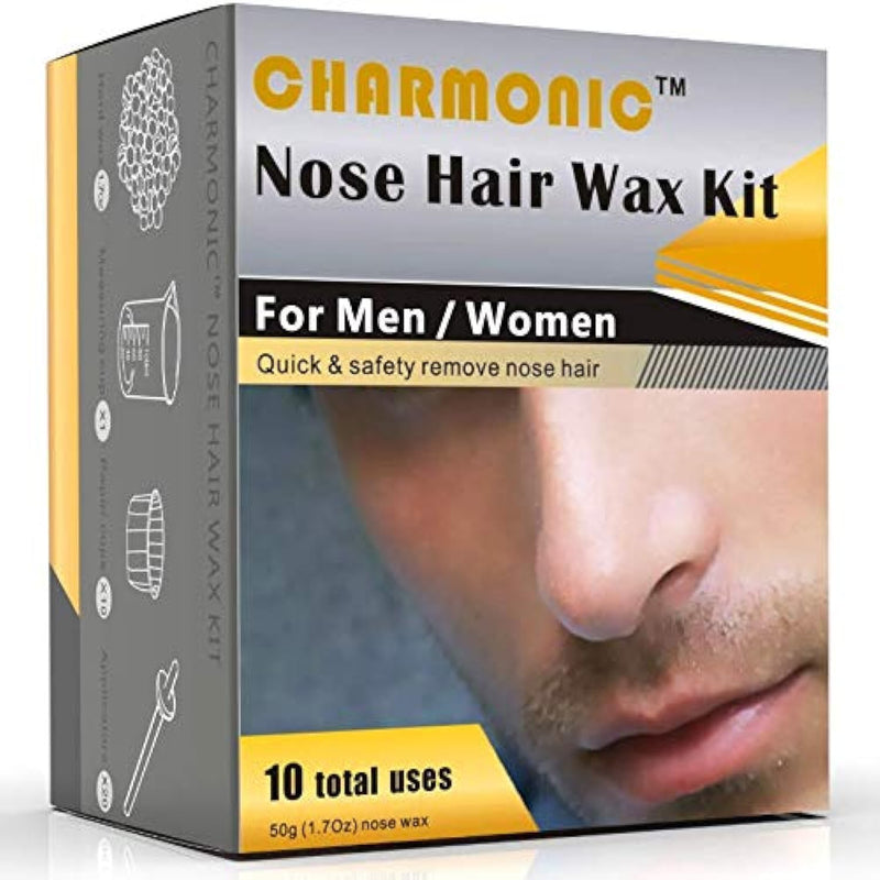 [Australia] - Nose Wax Kit for Men and Women, Nose Hair Removal Wax for Charmonic (50 grams / 10 times usage count) 50g 
