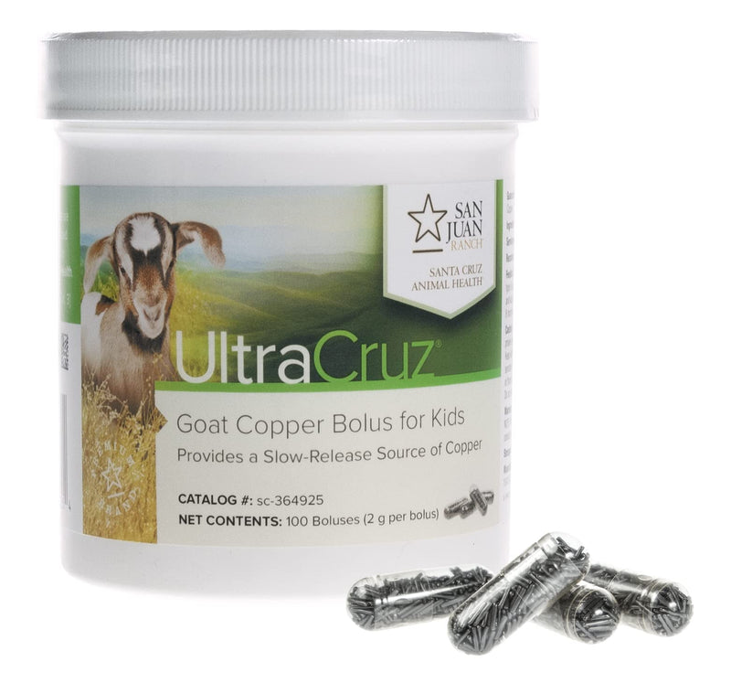 [Australia] - UltraCruz - sc-364925 Goat Copper Bolus Supplement for Kid Goats, 100 Count x 2 Grams 