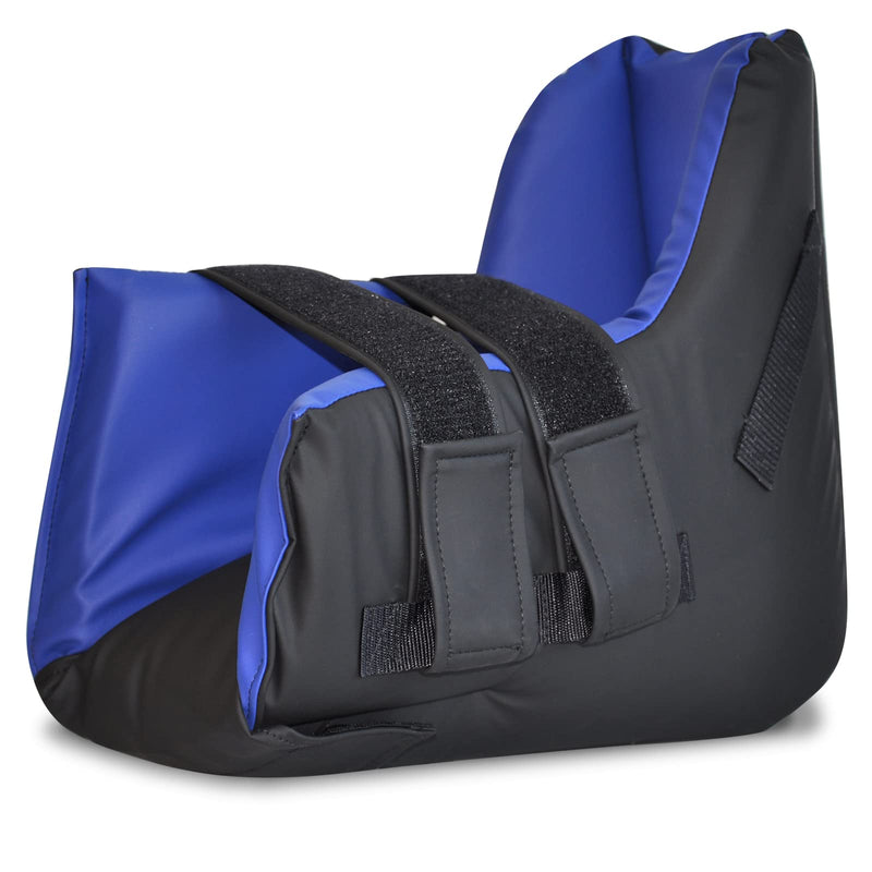 [Australia] - NYOrtho Pressure Relief Heel Boot with Cooling Gel Pack – Foot & Ankle Support Cushion for Pressure Sores, Ulcers, Bedsores, Injury Recovery – Offloading Pillow for Pain Relief – Made in USA Performance Cover Average Adult | Single Boot 